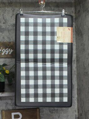 Achim Anti-Fatigue Floor Comfort Mat 0005400624936 Black / White 18x30